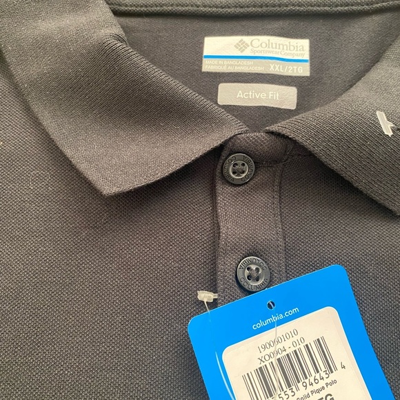 Columbia Men's Black Polo Shirt XXL - Picture 4 of 4
